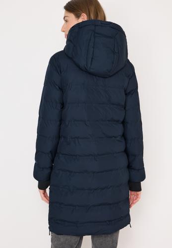 Mantel mit nahtloser Steppung S - Dark Navy Blue