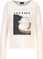 Langarmshirt mit Cappuccino-Aufdruck 36 - Almond