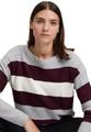Strickpullover 42 Gerade - Grey/dark Red