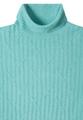 Struktur Rollkragenpullover L - Foam Blue Melange