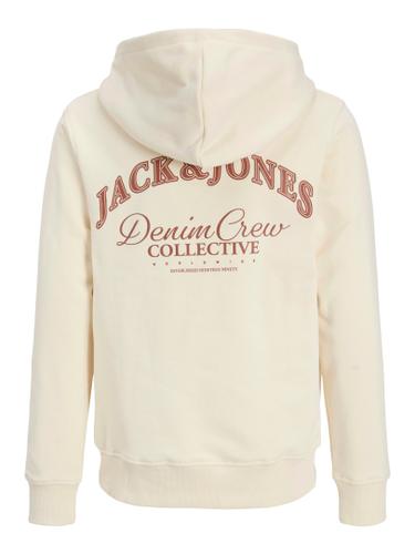 JJEBRANDES BACKP RELAXED SWEAT H SN JNR 164 Locker geschnitten - Antique White