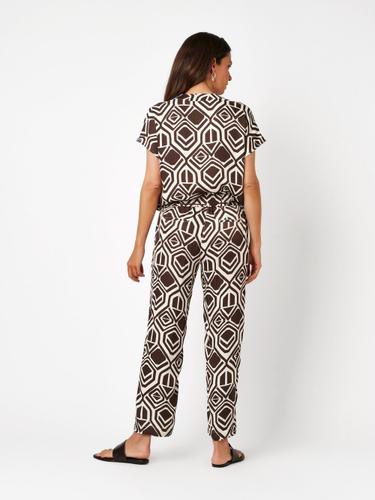 Pia Wide Chic 7/8 44 - Coffee