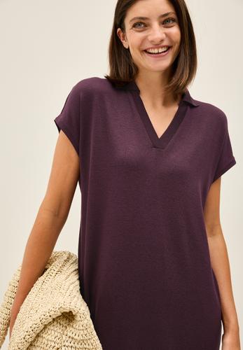 Sommerliches Strick-Kleid XS - Mulberry Red