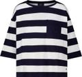 Sweatshirt mit Brusttasche 38 - Marine Ringel