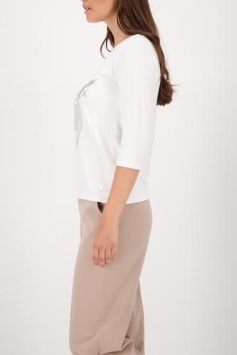 Shirt mit Schmuckemblem 40 - Off-white