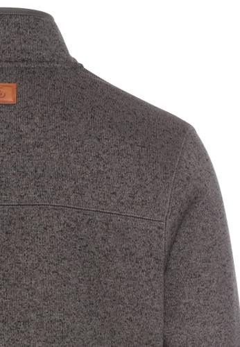 Fleecejacke mit Reißverschluss M Regular Fit - Rock Grey
