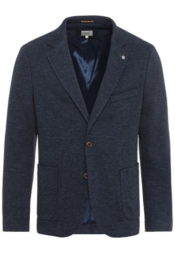 Casual Sakko aus einem Baumwolljersey 56 Regular Fit - Night Blue