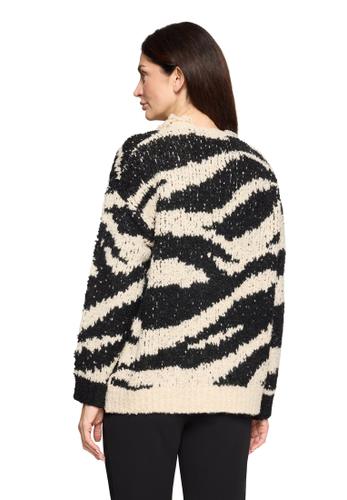 Grobstrickjacke M Lässig - Nature/black