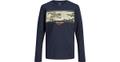JJSODIER BLOCK TEE LS CREW NECK JR 176 Normal geschnitten - Navy Blazer