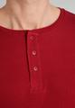 Langarmshirt Knopfleiste 50 - Rot