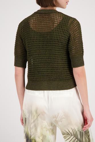 Strickjacke mit Ajour-Struktur