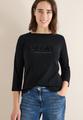 Shirt mit Wording L - Black