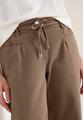 Mid Waist Slim Leg Hose im Loose Fit