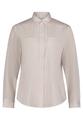 Hemdbluse 40 Gerade - White/Taupe