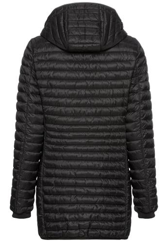 Steppjacke aus recyceltem Polyamid Schwarz 46