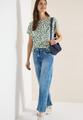 Shirt im Leinen-Look mit Leo-Print