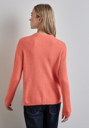 Strukturpullover 40 - Peachwood Orange Melange