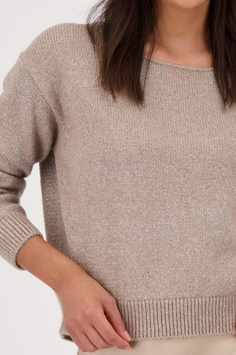 Weicher Strickpullover mit Lurex 36 - Truffle