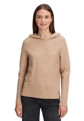 Strickpullover 40 Gerade - Camel Melange