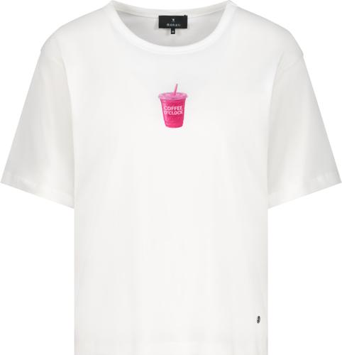 T-Shirt mit Coffee-Print 36 - Off-white