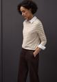 Gestreifter Pullover 38 - Cotton Beige