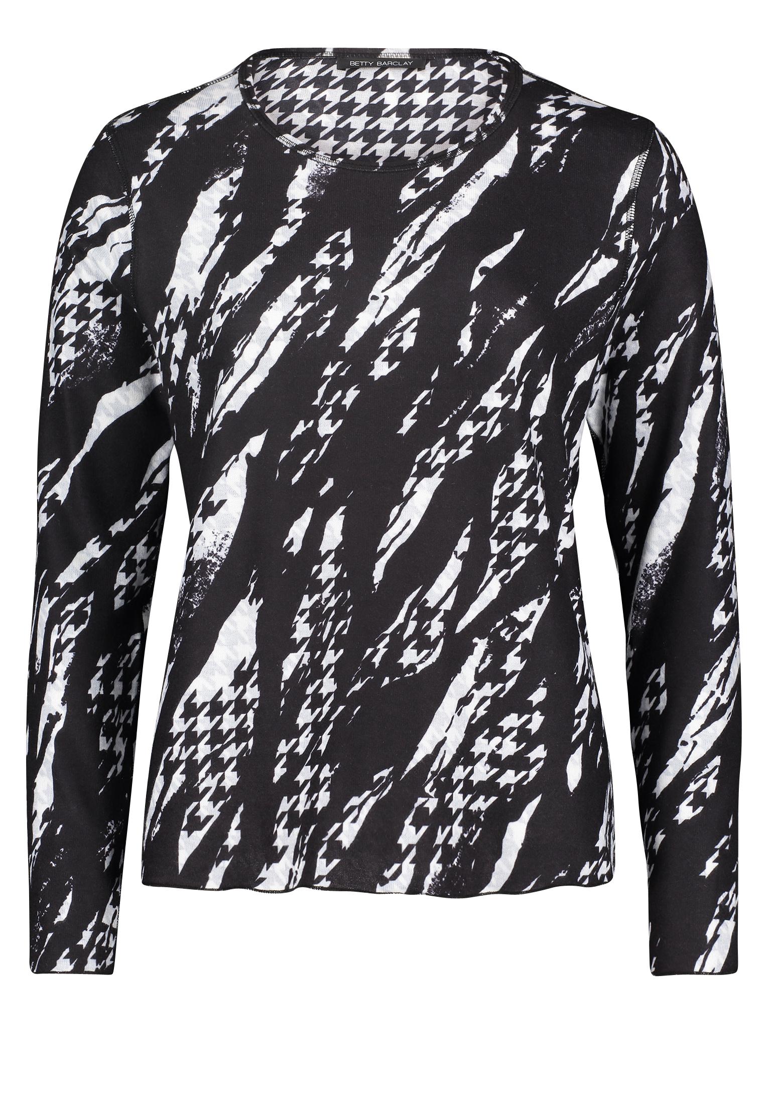 Sweatshirt 44 Figurumspielend - Schwarz/weiß