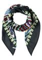 Dreieckstuch mit grafischem Muster One size - Palm Breeze Green