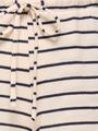 KOGJANA STRIPED WIDE PANT JRS 134/140 Weiter Beinschnitt - Tofu