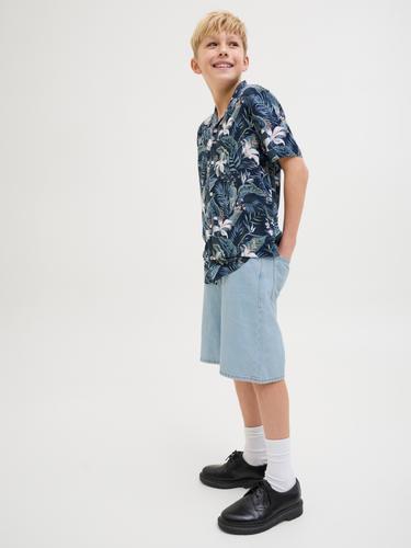 JJITONY JJORIGINAL SHORTS SQ 738 JNR 140 Locker geschnitten - Blue Denim