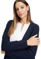 Strick-Cardigan 36 Figurumspielend - Navy Blue