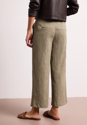 Wide Leg Hose im Loose Fit mit Streifen 40/7/8 Hosen - Silent Sand