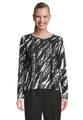 Sweatshirt 44 Figurumspielend - Schwarz/weiß