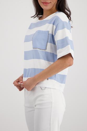 Sweatshirt mit Streifen und Schmuckdetails