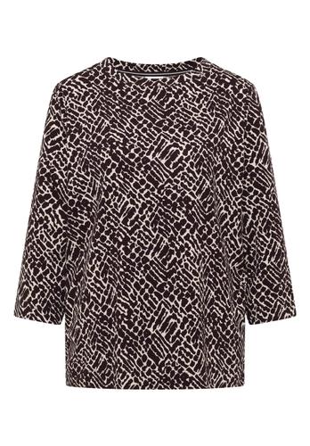 Shirt mit Minimal Print XXL - Eggplant Red