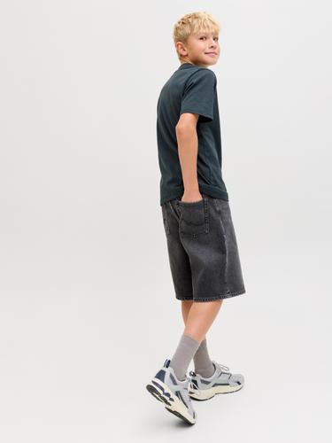 JJIALEX JJORIGINAL SHORTS SQ 175 SN JNR 140 Baggy Fit - Black Denim