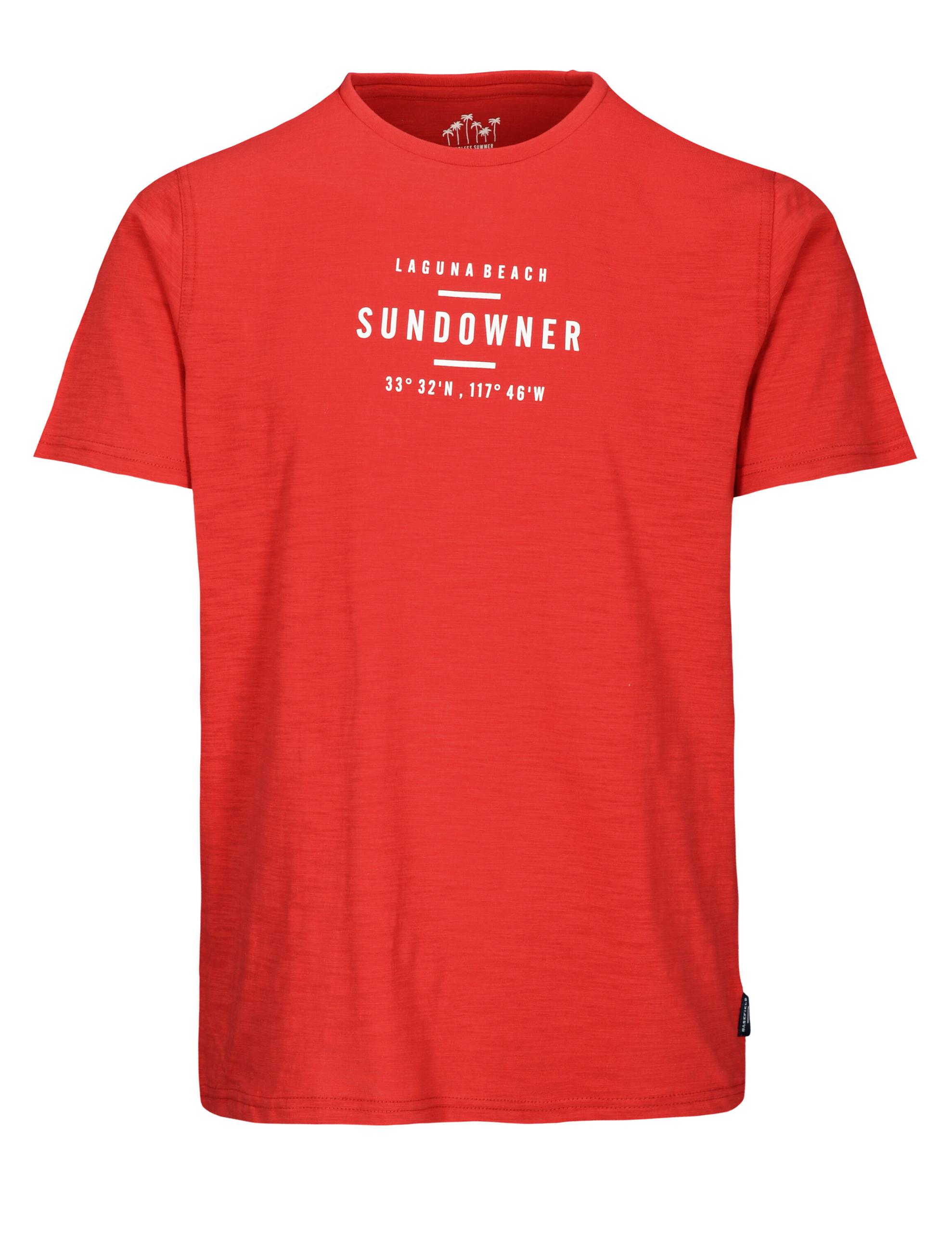 Rundhals T-Shirt 1/2 Arm XXL - Bright Red