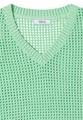 Kurzarm Pullover im Crochet-Look L - Juicy Lime