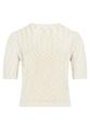 Strick-Cardigan 40 Gerade - Green/Cream