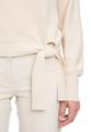 Feinstrickpullover 40 Figurumspielend - Light Beige Melange