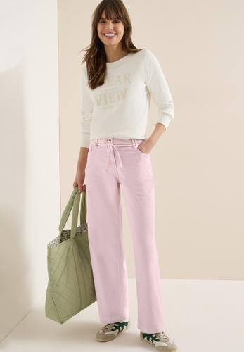 High Waist Wide Leg Jeans im Loose Fit 26/28 - Light Blush Rose
