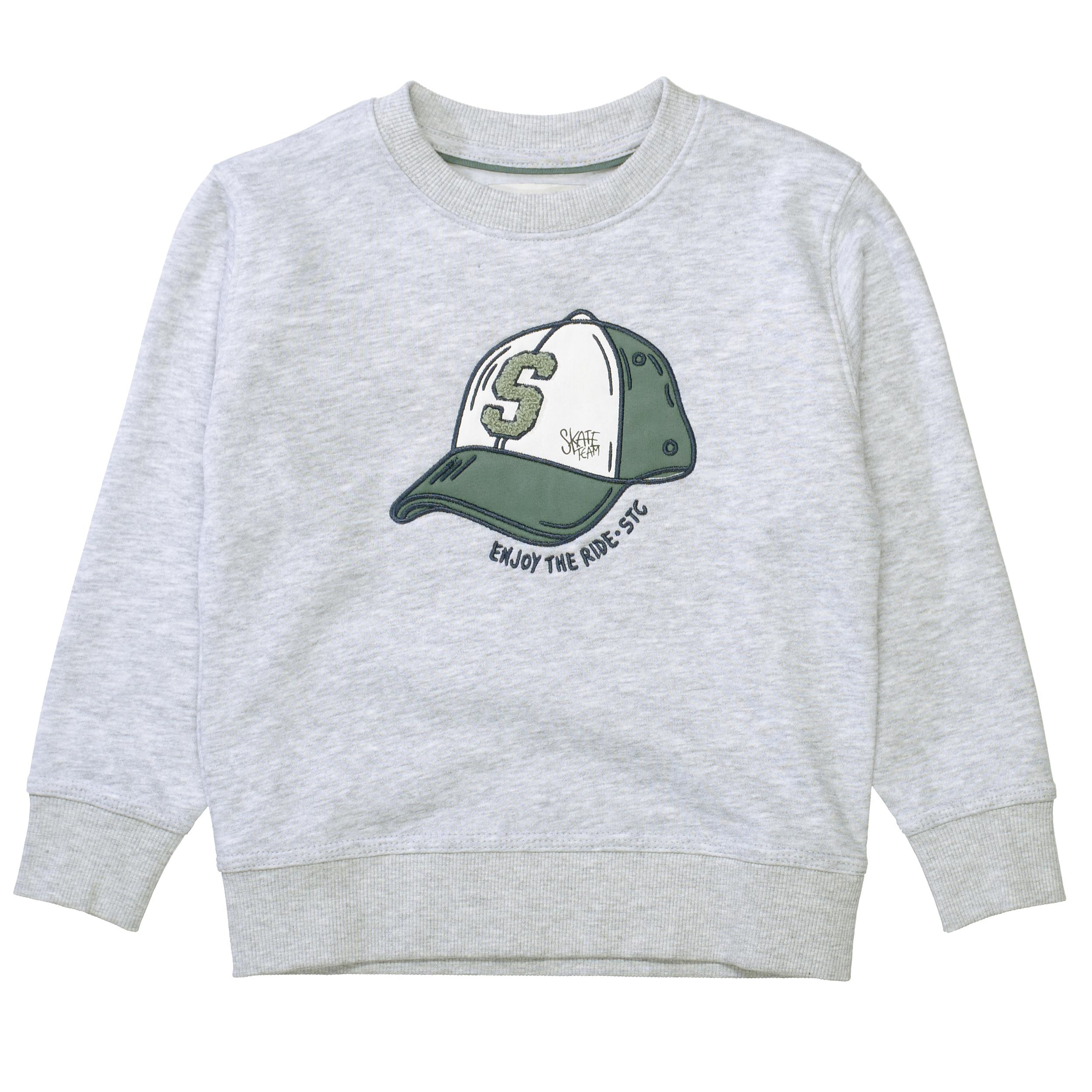 Kn.-Sweatshirt 104/110 - Grey Mel