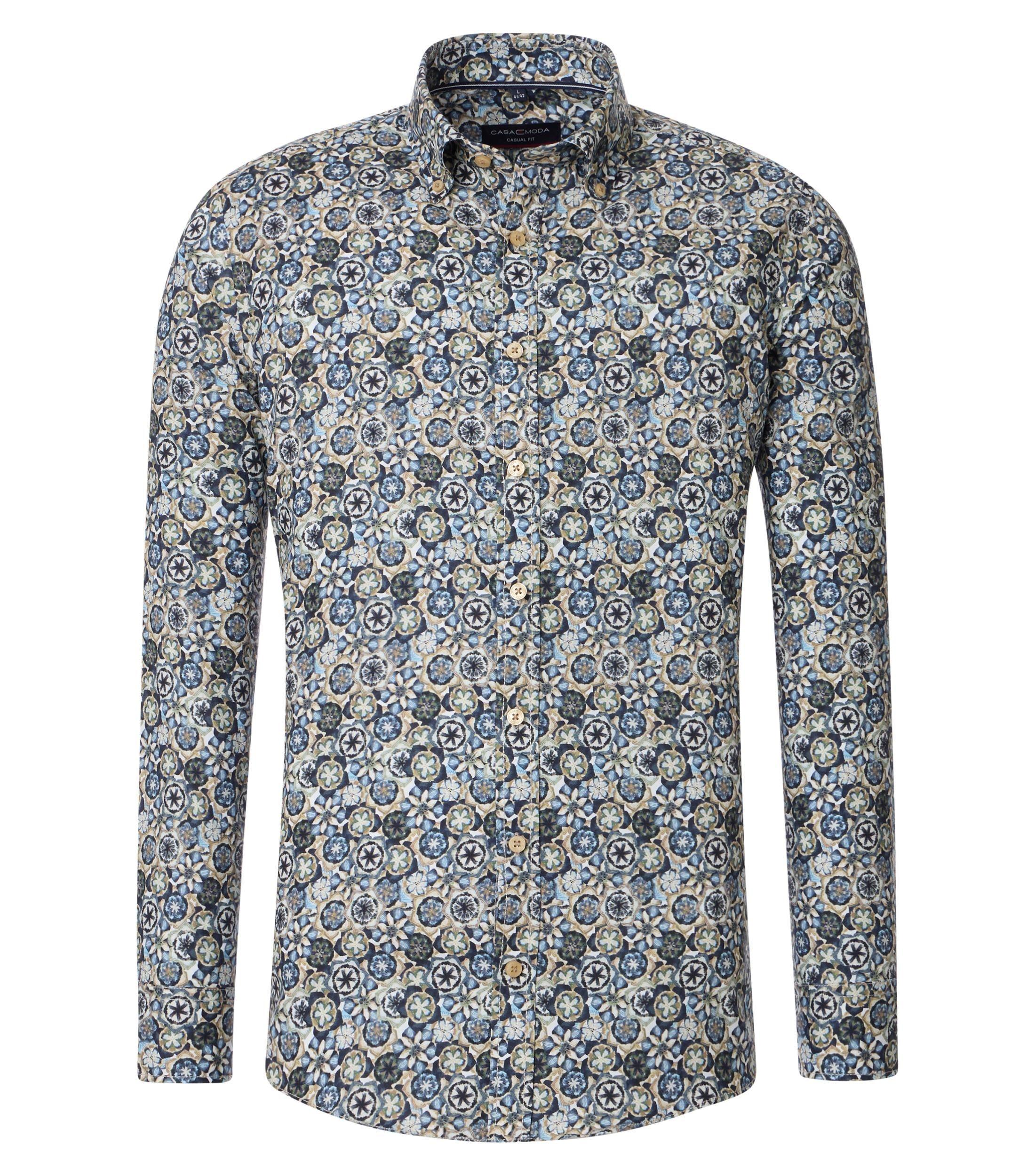Freizeithemd M Casual Fit - Blau