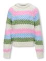 KOGCHOLE L/S O-NECK STRIPE KNT 146/152 Normal geschnitten - Birch