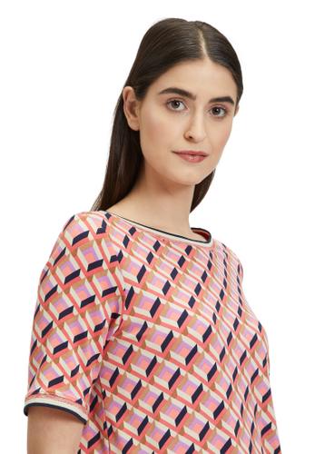 Casual-Shirt 46 Figurumspielend - Red/beige