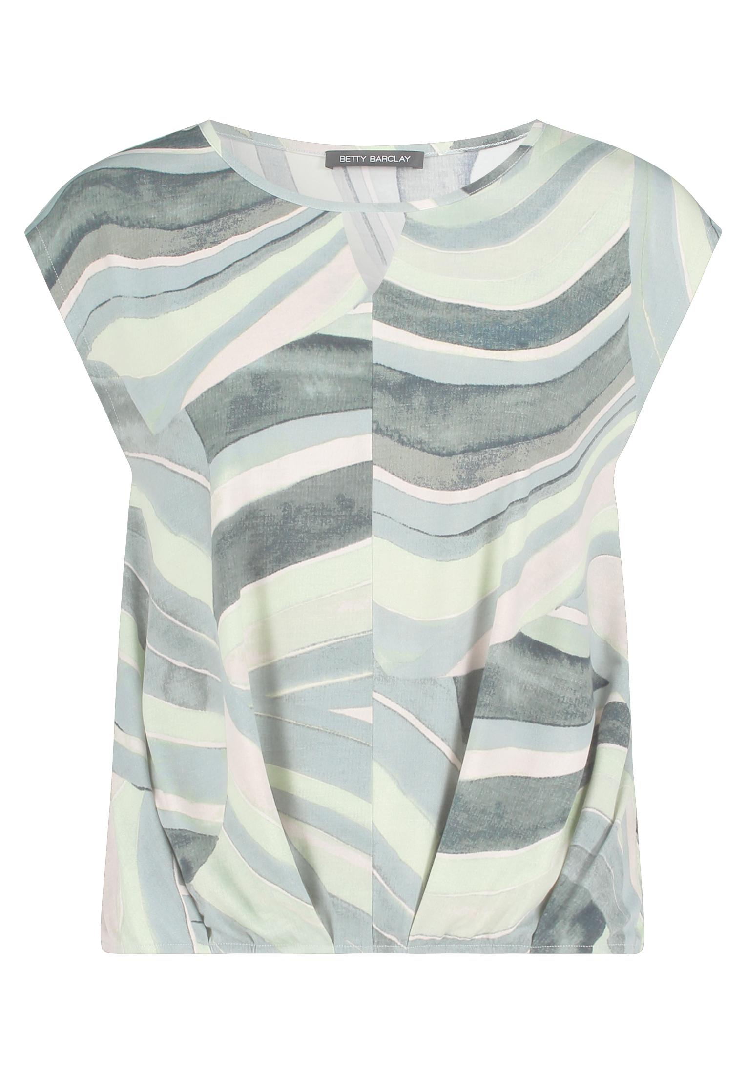 Blusenshirt 38 Figurumspielend - Mint/Green