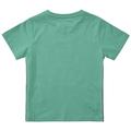 T-Shirt mit Kontrastnähten an den Seiten 104/110 gerade - Emerald