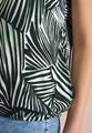 T-Shirt mit V-Neck und Spitzendetail L - Palm Breeze Green