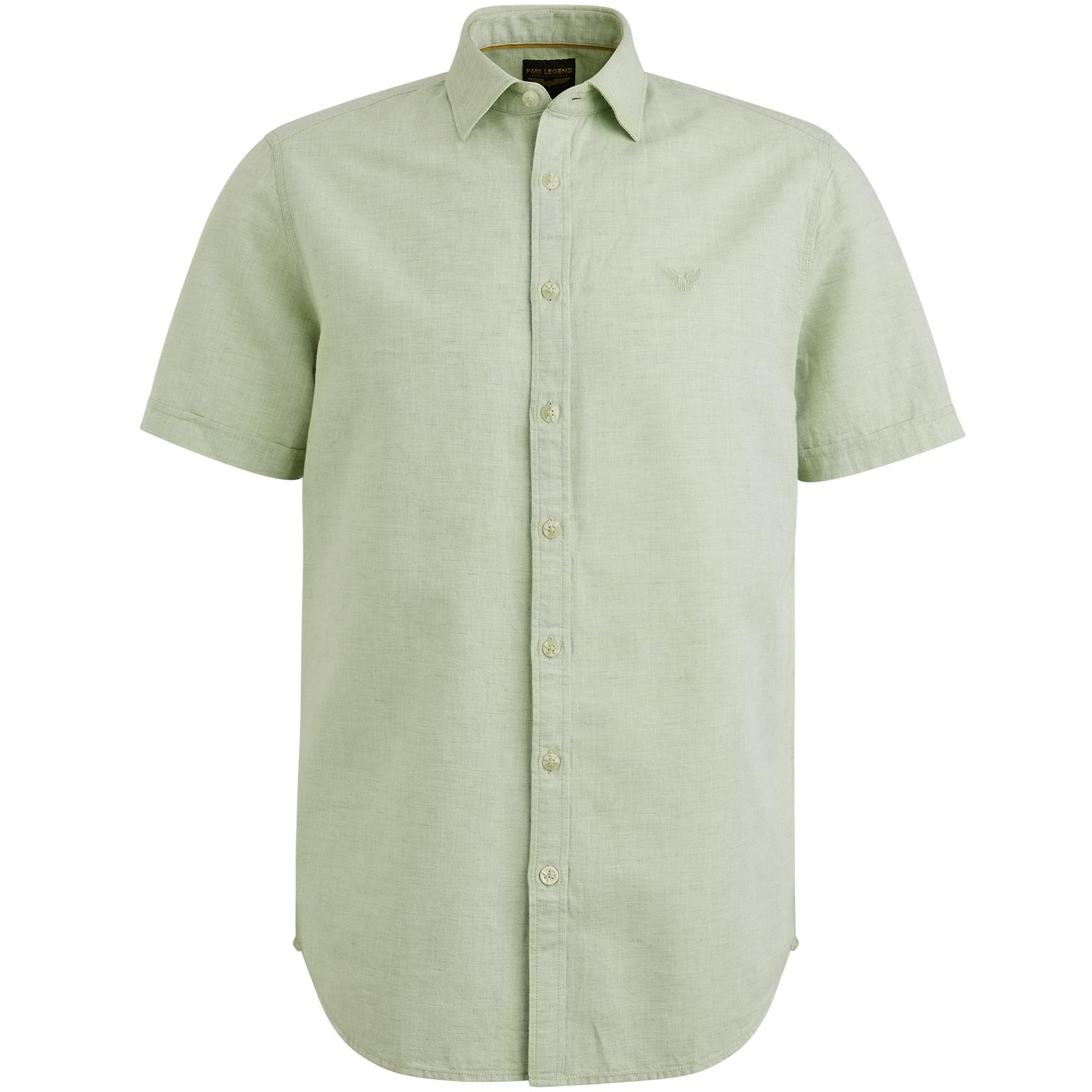 Ctn Linen 2tone Odin M Regular Fit - Quiet Green