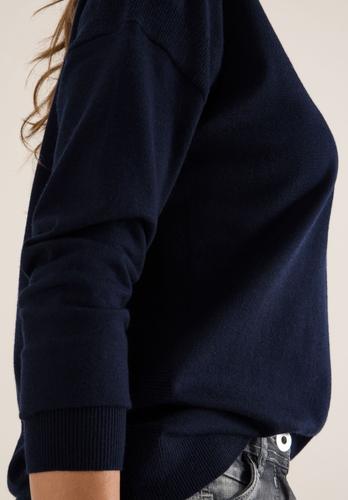 Pullover mit Strukturdetail S - Urban Dark Blue