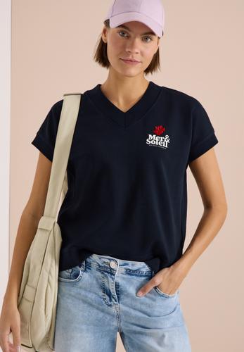 Kurzarm Sweatshirt mit Backprint